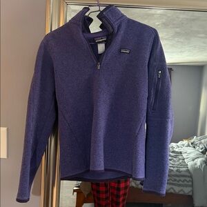 Patagonia Deep Purple Quarter-Zip Fleece